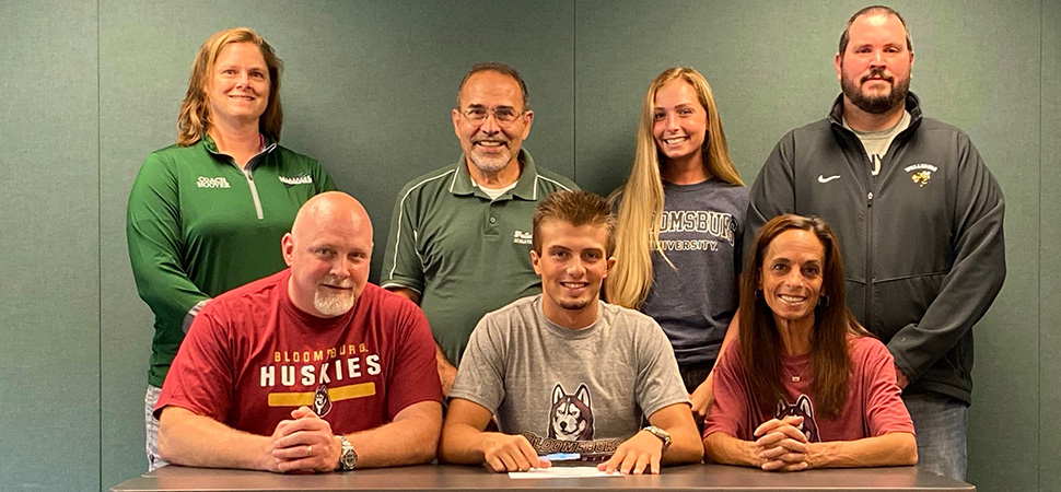 On Tuesday, July 28, senior Silas Wagaman signed his National Letter of Intent to continue his track &amp; field career as a Bloomsburg Husky. bit.ly/39FzLbw