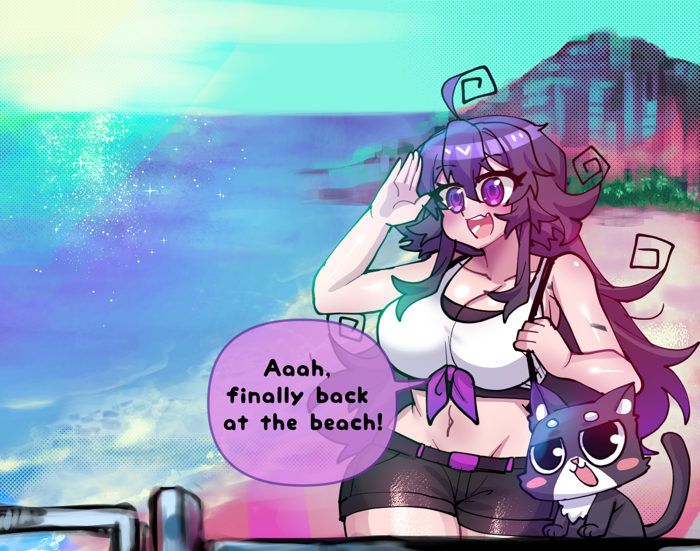 Lewdweather Studio 🔞 on X: Nyarla and Ghast go to the beach! 🏖️  t.copEcsMLtAX6  X