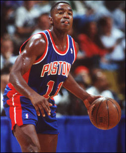 In the late 80s when Isiah Thomas and the Bad Boys Pistons came on the scene. They also embraced that role as villains in the NBA. Davis had Raiders gear sent out to Pistons players, who wore caps and shirts during practice and pre-game warmups. Fans quickly took notice.