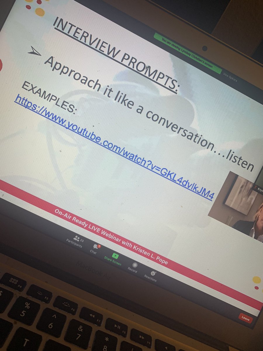 ChardebBrown's tweet photo. Last #Popeproductions webinar for the month of July. Interview Techniques. I’m enjoying it. @Kae_Success hosting  @LynzChristianTV instructing 
I really have learned a lot. I would recommend the next round for new journalists and senior journalists alike. https://t.co/RevOe6wJE4