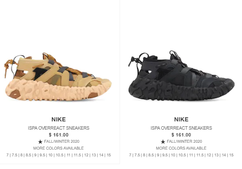 nike ispa sandal black