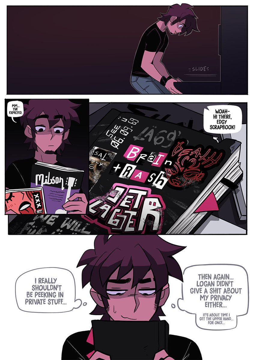 ? #VampSabbath update!
Special thanks to @pilldroid for the stickers and sketches on Logan's notebook! 

✖️Read from the beginning at https://t.co/ad0muXDbnr 