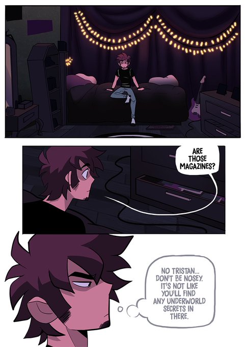 ? #VampSabbath update!
Special thanks to @pilldroid for the stickers and sketches on Logan's notebook! 

✖️Read from the beginning at https://t.co/ad0muXDbnr 
