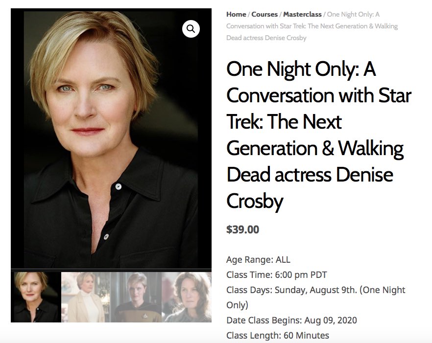 StepUponAStar's tweet photo. Extremely excited to announce the next member of the @startrek family to lead a @dramaversity live Q&amp;A will be @TheDeniseCrosby #denisecrosby on Sun. Aug 9. Limited spots available so secure yours here: https://t.co/cHmlGbbAdQ #startrek @star_trek_tng @startrekcbs @thewalkingdead https://t.co/k2tA6Jevvy