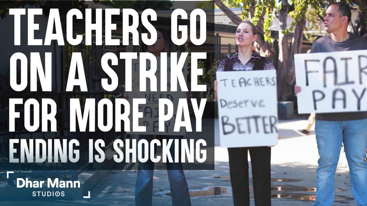 New Video! Teachers deserve fair pay. buff.ly/3ggjQDa Teacher Goes On Strike For More Pay, What Happens Next Is Shocking | Dhar Mann