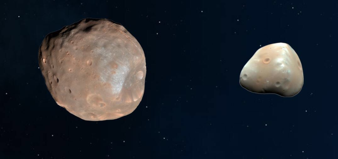 1. One of Mars’s two moons- Phobos is going to crash into Mars’s surface or get ripped apart and form rings around the planet. This will happen in about 30-50 million years. (2)