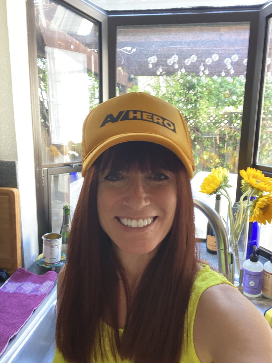 nancyblanchard's tweet photo. Hey! Hat arrived to San Jose and I proudly wear it!! Thanks #AVHERO. Make sure to checkout the amazing services of ⁦@avherohq⁩ #AVTweeps https://t.co/O1Y5vfx1Bf
