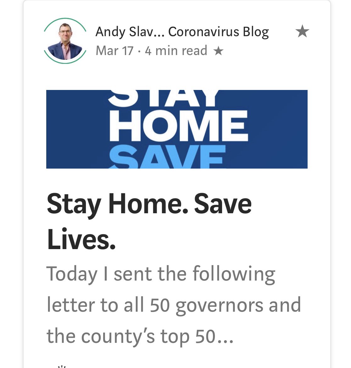 I also saw we wouldn’t have enough gear or tests and that given these lack of tools with a number of others launched  #StayHome   as well as ProjectN95.Medium has many of the things I wrote... 6/