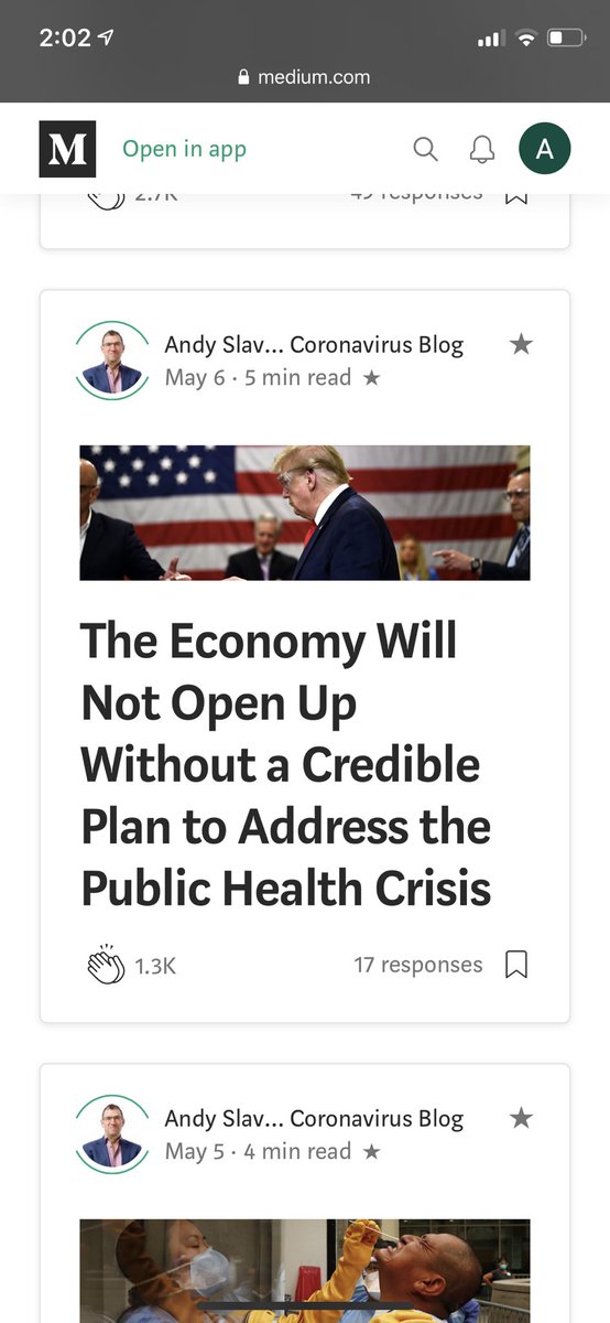 My answer at the time was “we can’t possibly know.” It was dependent how much people would social distance. But I was worried no no had the testing/tracing tools.I don’t know sounds like a cop out. But it’s very often the best answer. And I wish we heard it & said it more. 18/