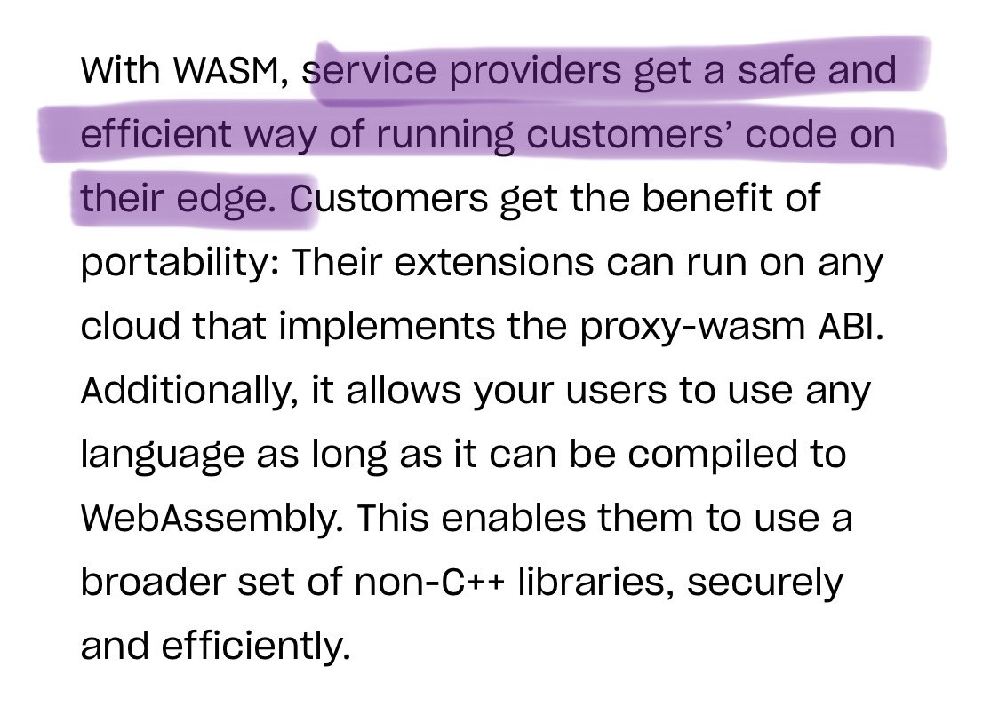 4. The post claims Webassembly is effectively going to be the de facto standard for all forms of “edge compute”.Hard to argue with that, given the direction the largest edge platforms (CDNs duh) are taking. I predict in maybe 4-5 years time.