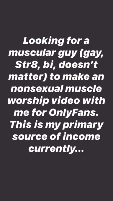 Looking for openminded fit muscular guys who need extra cash and loving showing off. DM me if you know<a href="/tag/fitfam"class="tags"><span>#fitfam</span></a><a href="/tag/bodybuilding"class="tags"><span>#bodybuilding</span></a><a href="/tag/nohomo"class="tags"><span>#nohomo</span></a><a href="/tag/muscleworship"class="tags"><span>#muscleworship</span></a><a href="/tag/exhibitionism"class="tags"><span>#exhibitionism</span></a>