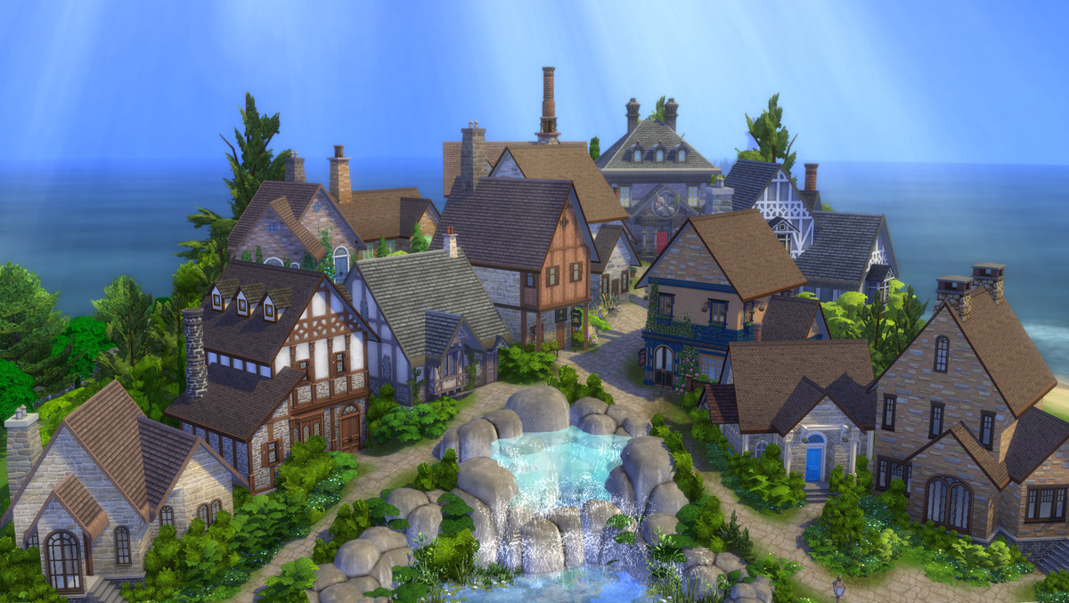 fantasims's tweet image. I wasn't sure what I wanted to do for the new #NiftyKnitting pack so I created a Nifty Knitting Crafty Village! Just needs some finishing touches on the houses and then the dreaded interiors! lol