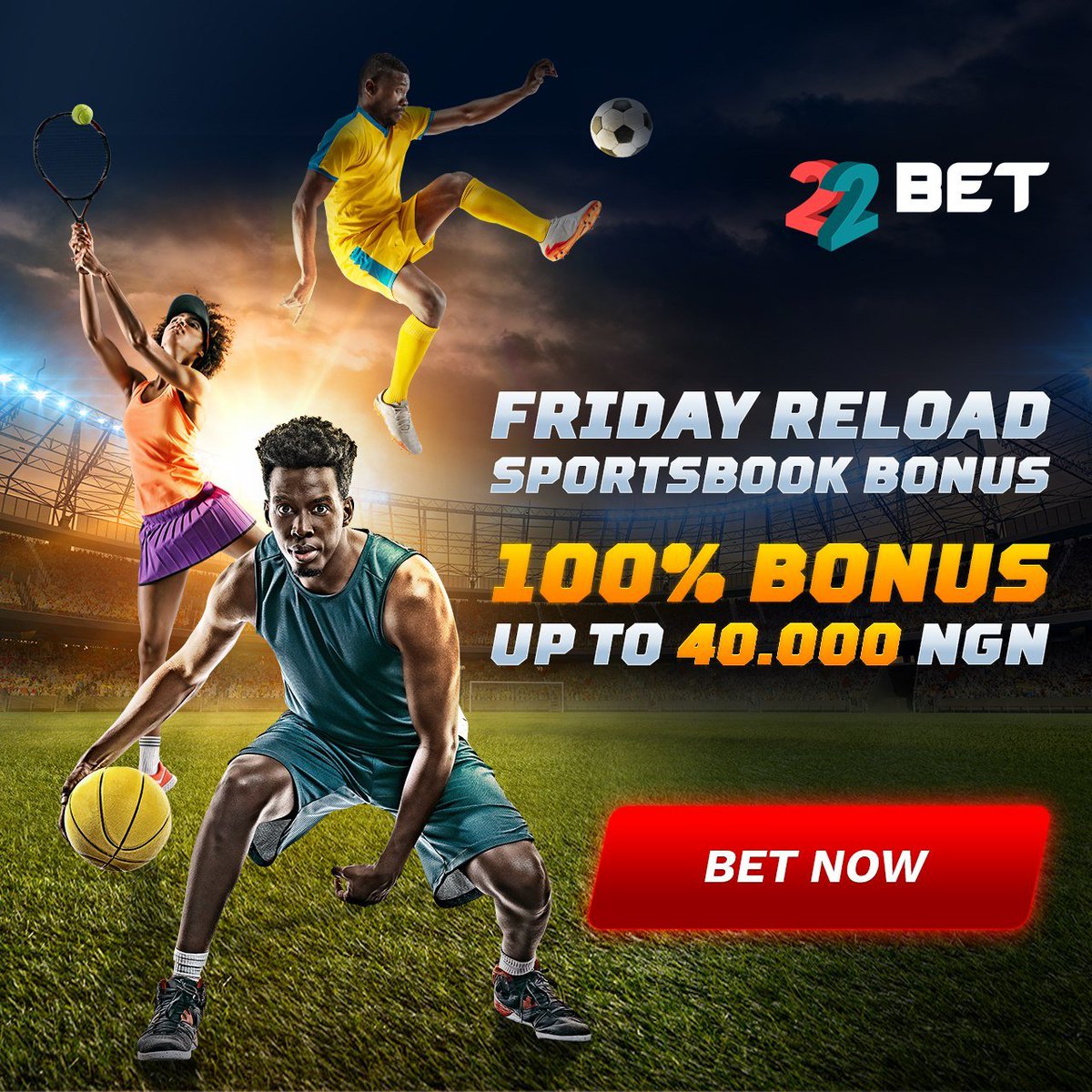 I'll be funding new 22bet accounts who register with this link 👉bit.ly/2V9Wwyu
Reply with proof of registering via screenshot of your player ID. 
Leggo
