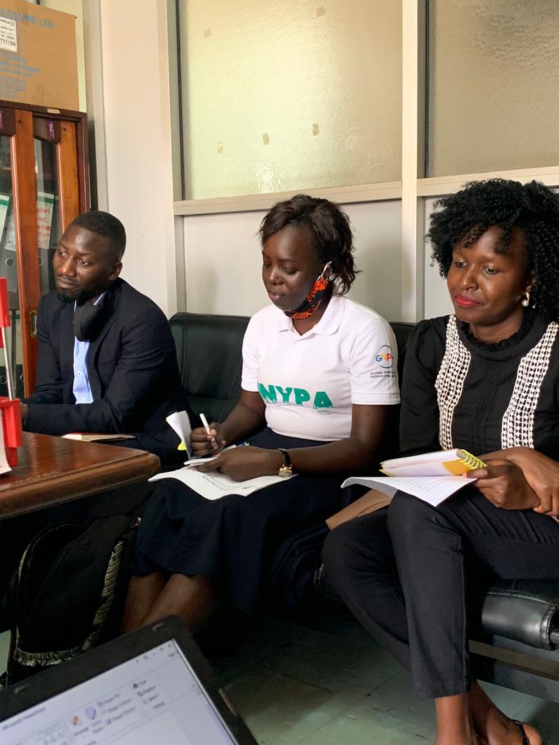 UNYPA1's tweet photo. Representatives of the Uganda CSO SRHR/HIV/GBV coalition, our Advocacy Officer @marclara180 met with the @Mglsd_UG Commissioner of Gender and Women Affairs, Mrs. Angella Nakafeero to strategize on partnership for building an enabling and Supportive Policy environment. https://t.co/XPXuafrY7H