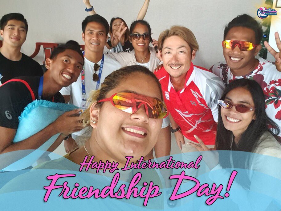 CreamlineBeach's tweet photo. Today, we are thankful for the friendships made through the sport we love w/ our 💕KaVibes from around the world🇯🇵🇺🇸🇮🇩🇲🇾🇹🇱🇧🇷 Happy #InternationalFriendshipDay 👫👭👬

#ArawArawGoodVibes
#CreamlineCreamyIceCream https://t.co/lCtSZhekjA