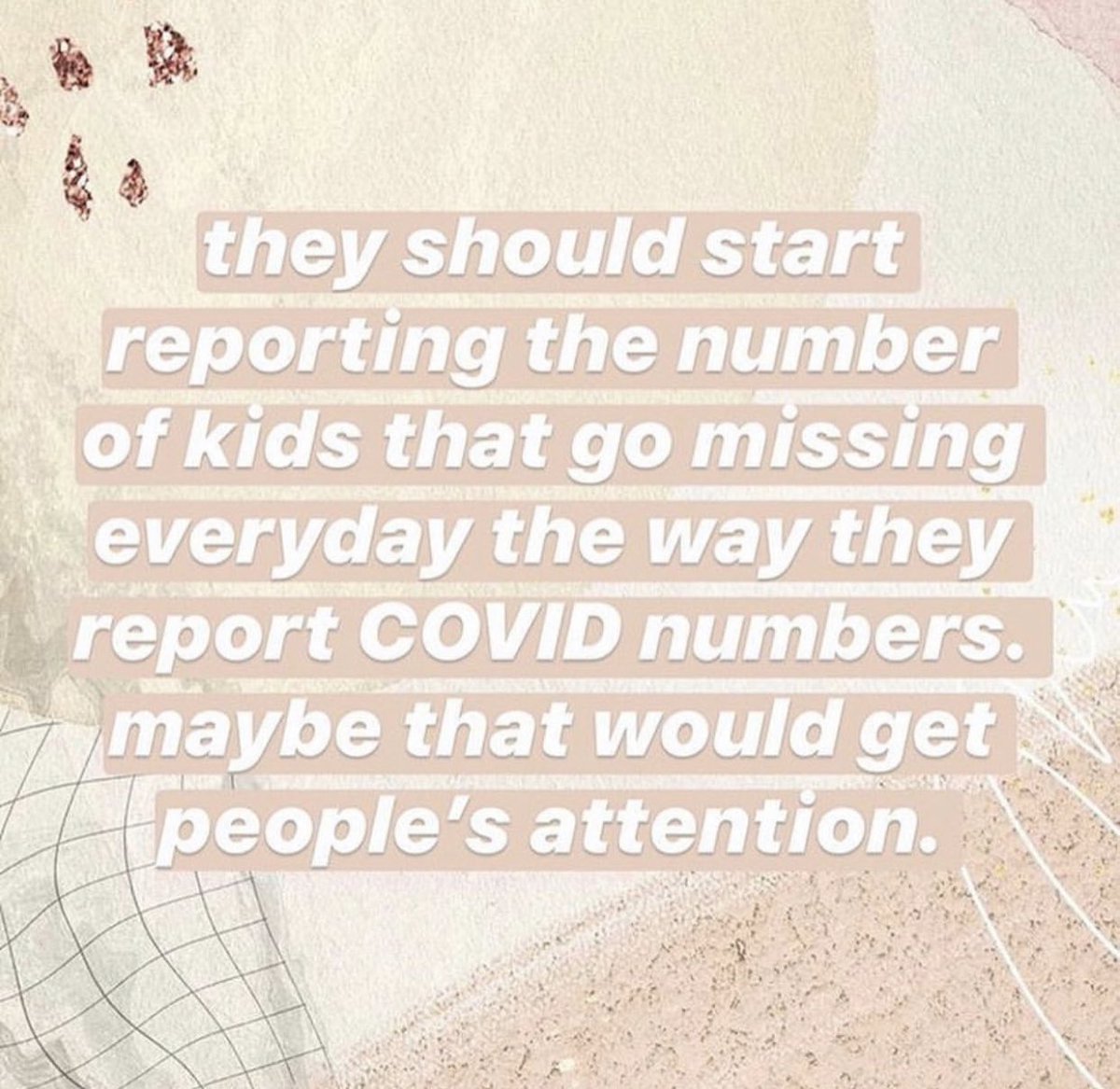 I talked about this all day on my IG account!  This needs to be in the news daily!  Over 2 million children are going through this...sickening! #WorldDayAgainstHumanTrafficking #WhereAreTheChildren