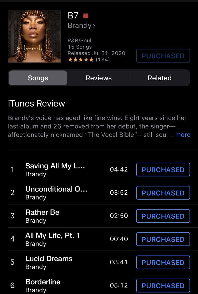 David012490's tweet photo. The 8 years we had to wait was WORTH IT!!! You gave us such a gift @4everBrandy and we don’t deserve you #B7 #BuyB7 #StreamB7 #SupportB7 My fave always kills it 🔥🙌🔥 #Brandy https://t.co/fPVDUxAj7x