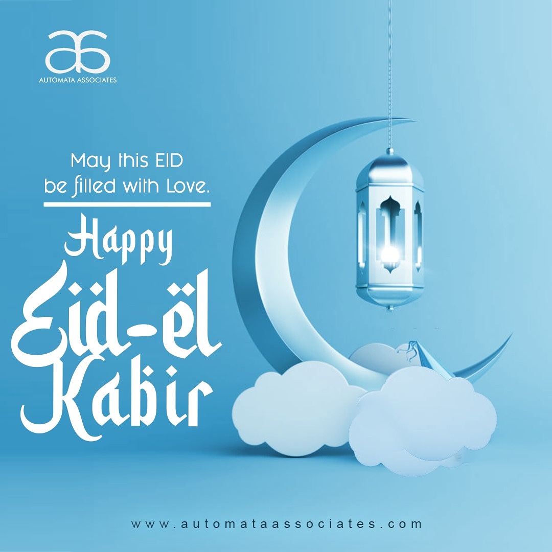 Automata_NG's tweet image. May Almighty Allah bring you joy, happiness, peace and prosperity on this blessed occasion. 
All of us at Automata Associates wish you and your family a happy Eid ul Adha.
#automataassociate #eid #eidaladha #barkadesallah #happysallah #eidelkabir #muslims #lekki #lagos #nigeria