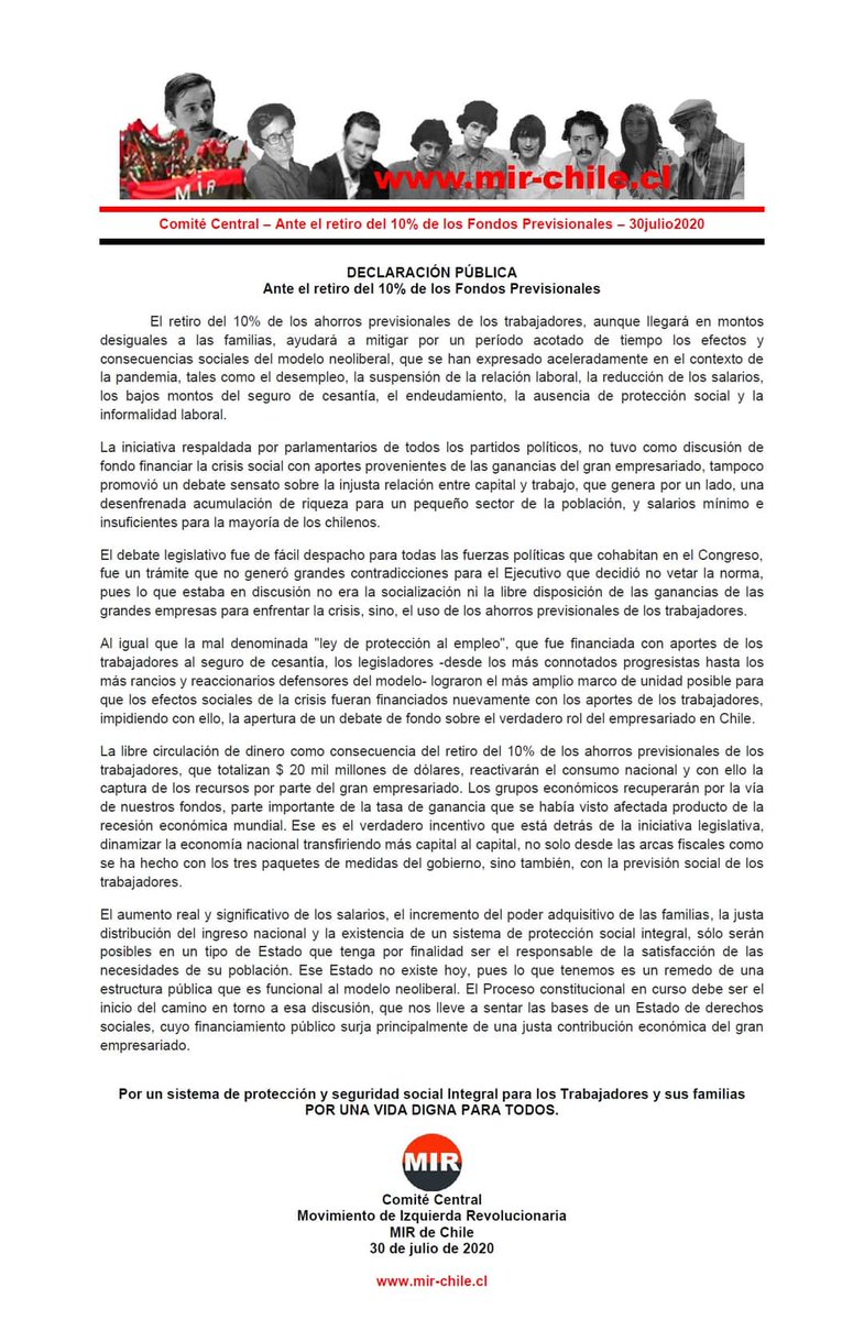 MIR de Chile tweet media