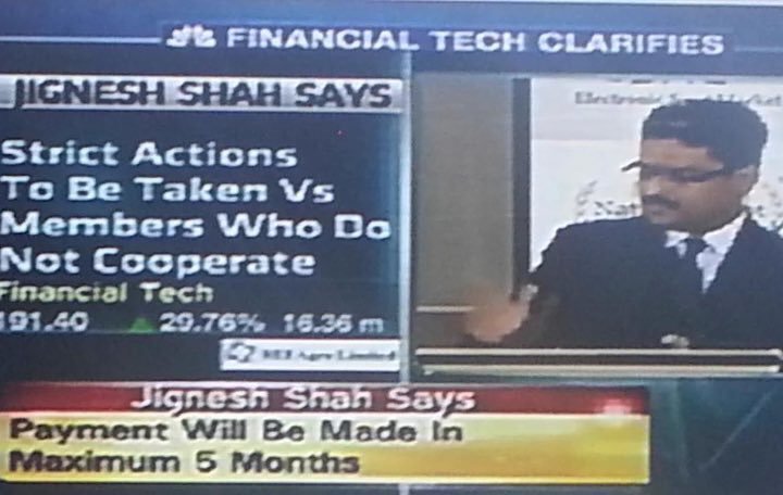 On 31st July 2013, NSEL defaulted on outstanding contracts of Rs 5600 crore to 13000 investors. Jignesh Shah on 5/8/13 came on TV and announced all was hunky dory and investors would get their dues in 5 months. His promise was just like his exchange-hollow, bogus and fake. 6/