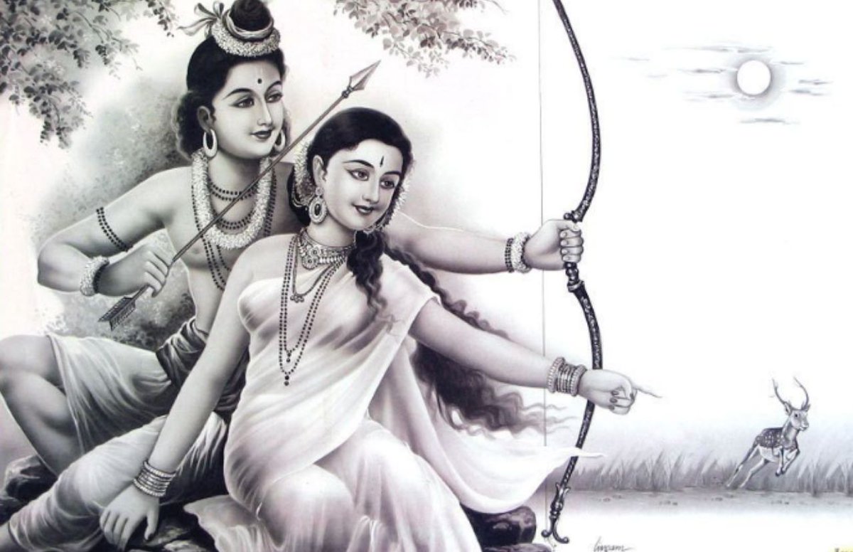 Shri Rama is on the lips of every man, woman, child in the sacred land of Bharatvarsha (India), not only because he is God himself but most prominently as an ideal hero,