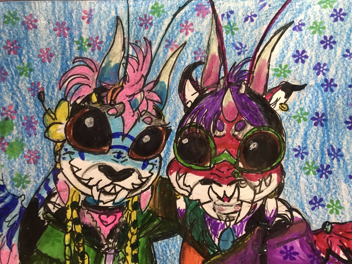 Arielthecricket's tweet photo. Some friendship thing I haves draw before then but it’s special #HappyFriendshipDay2020 #me #ArielClark #NavjitKaur #art #ArtistOnTwitter #artshare #drawing #Artist #ArtistoftheSummer #characterdesign #creativity #colorful #artwork https://t.co/GcM4xQNzA4