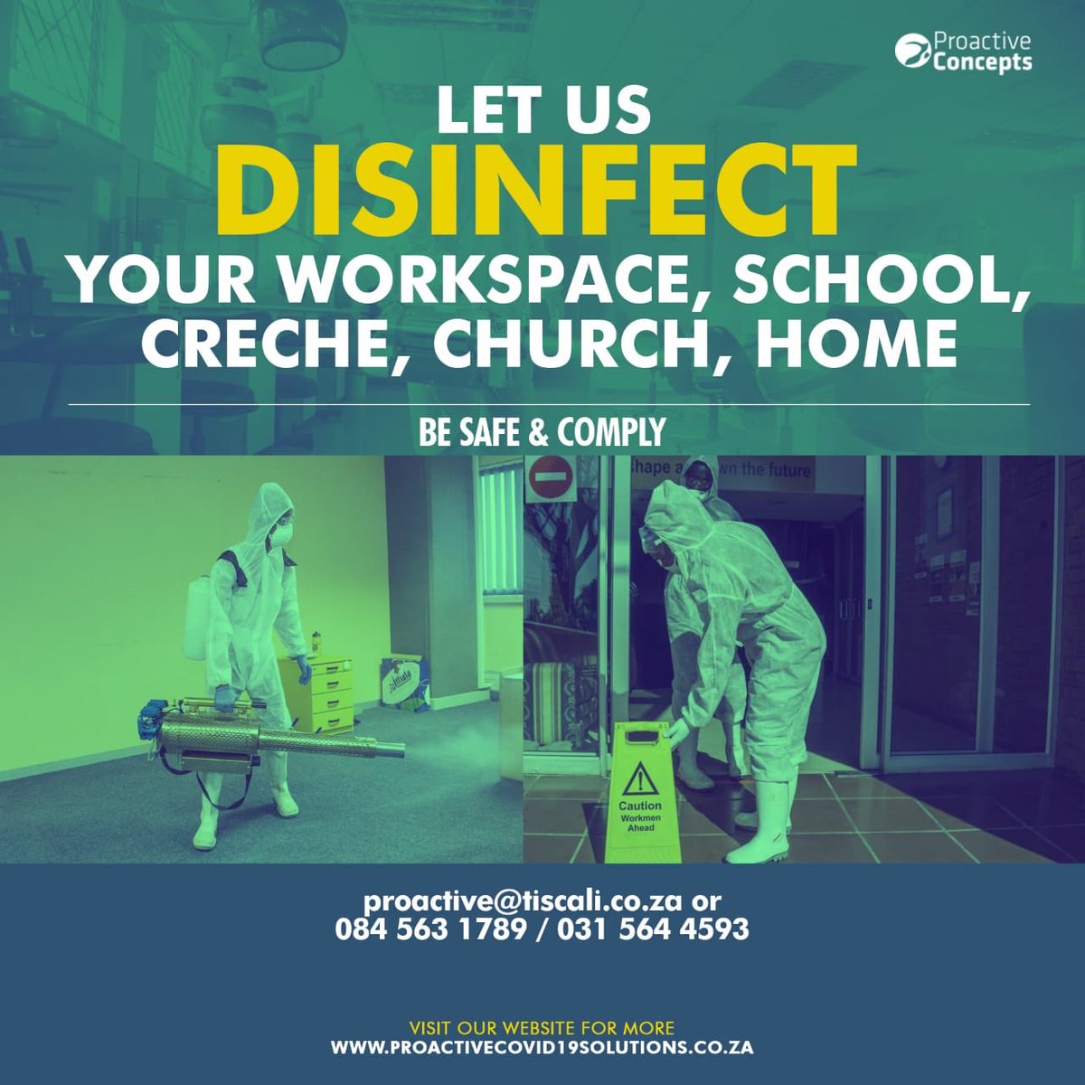 We respond within 3 hours,based in durban. Try our website for other solutions