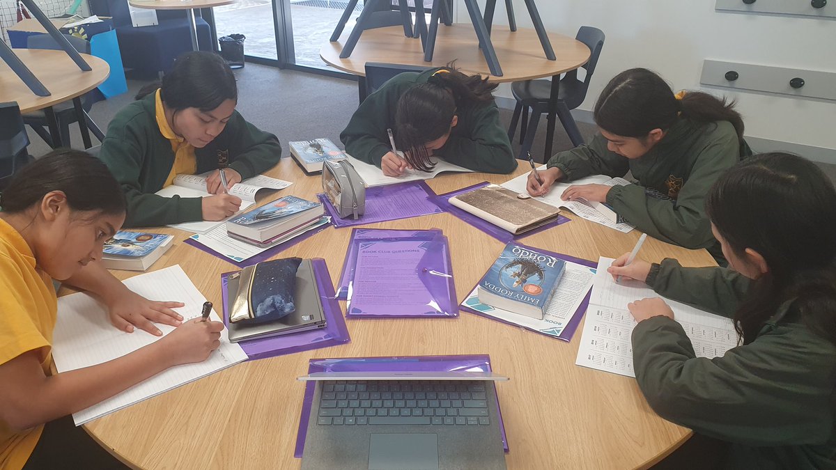 Literacy extension/Book Club begins today! Students learning from and with each other.