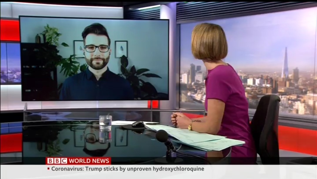 8/9 If you've been asked to give a TV interview then you're story is a hit! Make sure you have good lighting and think about putting your webcam on a stand. Turn your nerves into excitement! Here's a link on how to light your face if you have glasses: 