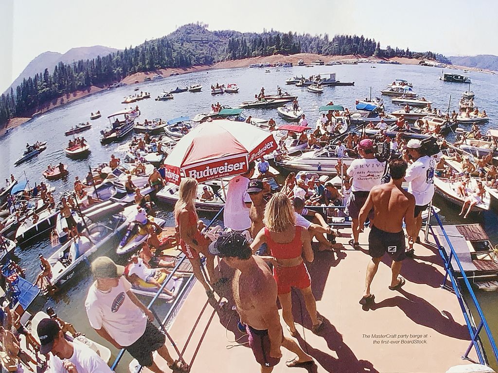 Who knows the year and location?  🤔🤙🏽 "The MasterCraft party-barge at the first-ever BoardStock."

#MasterCraftBoats #MasterCraft #BoardStock #ThrowBackThursday #TBT #Wakeboarding