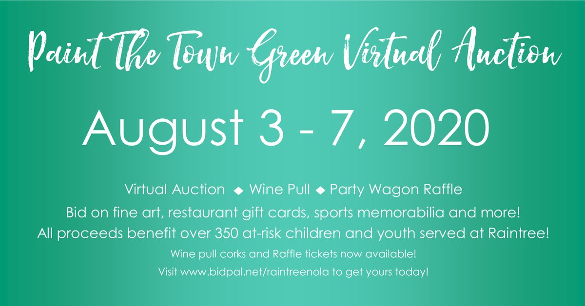 Visit bidpal.net/raintreenola to support Raintree today! #NewOrleansTwitter #NewOrleans #NOLA #Fundraiser