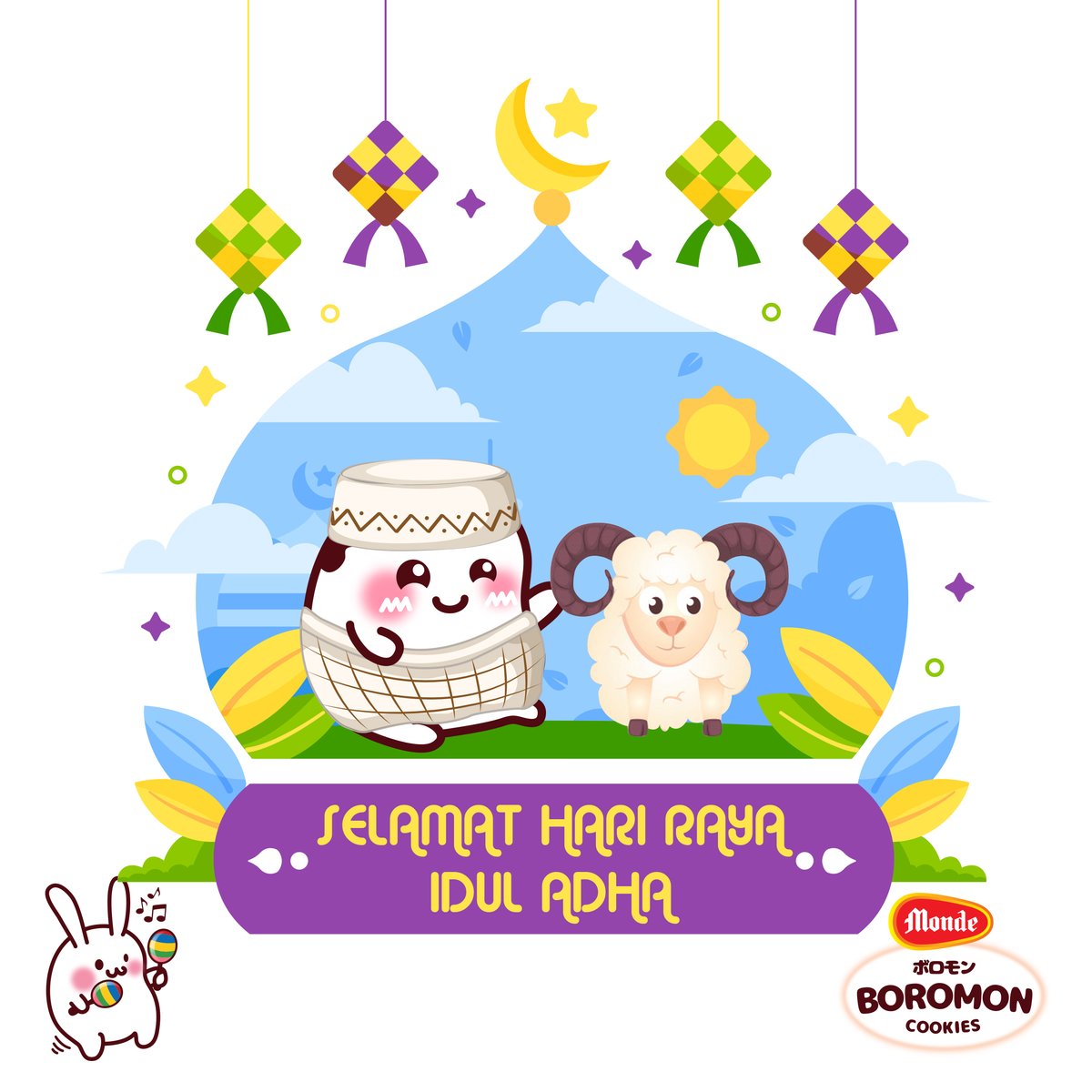 "Takbir berkumandang
Mengagungkan kebesaranNya
Maafkan aku ya kawan-kawan
Selamat hari raya Idul Adha 1441H" 😊
.
#IdulAdha #Boromon #MondeBoromon #BoromonCookies
