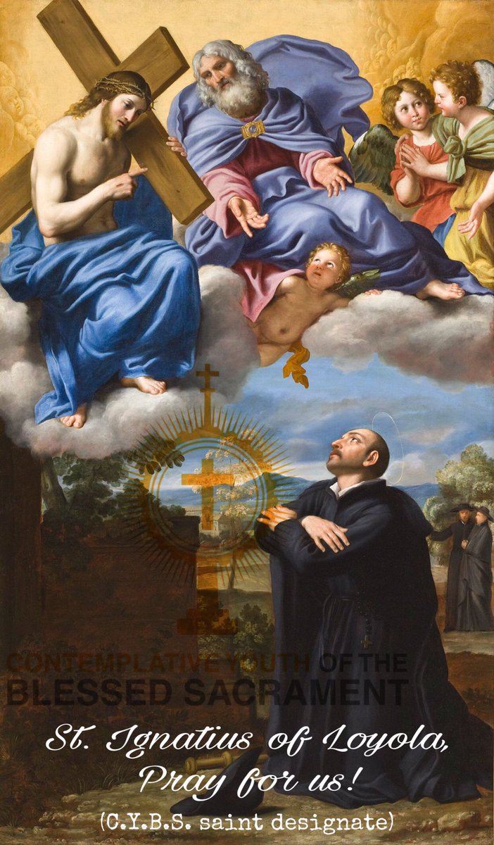 YACmomqpm's tweet photo. Saint Ignatius of Loyola, S.J. 
(Feast Day - July 31 ) 

#YAC #CYBS #whYAC 
#YAC2020 #YACvision2020
#YACfortisINVICTA #SaintDesignate 
#AllForTheGloryOfGOD #PrayerWorks 

Ad majórem Dei glóriam (“For the greater glory of God.")

SAINT IGNATIUS OF LOYOLA, PRAY FOR US! https://t.co/xl03Ercd5u