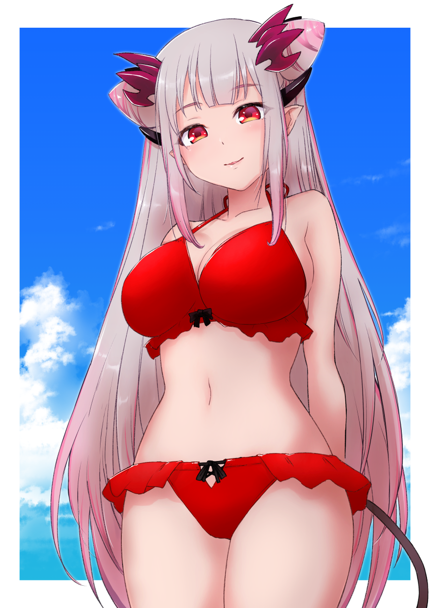 「暑いので、水着パトちゃんを✍️
#パトラのアトリエ 」|jyacoのイラスト