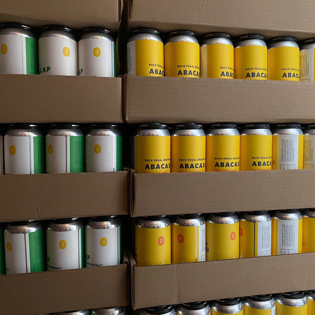 Now in cans: Guava Slap, Abacaxi, and Tropic Thunder! Come through tomorrow or Saturday 3pm-8pm for walkup or order ahead online backpedalbrewing.square.site
