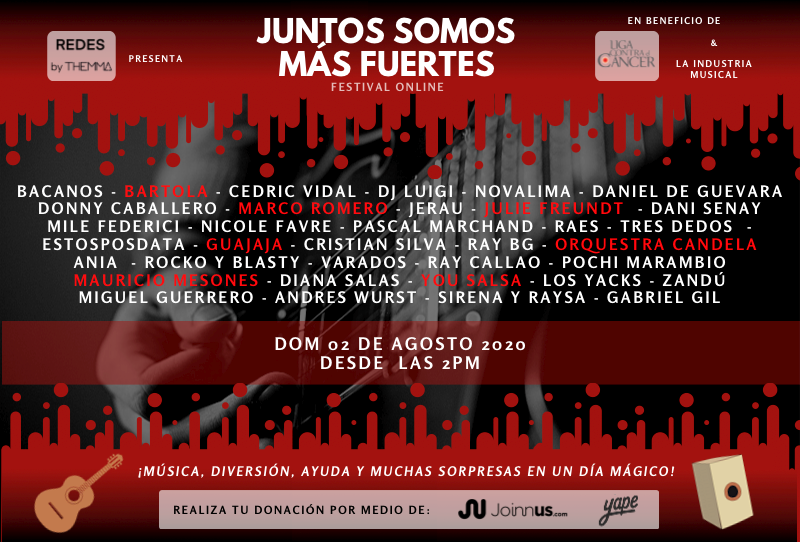 claudiachavezri's tweet photo. https://t.co/n6nYt126EW #AndrésWurst #Ania #Bacanos #Bartola #cantantes #cáncer #CedricVidal #colaboración #Peru #DanieldeGuevara #DianaSalas #donaciones #DonnyCaballero #espectáculos #GabrielGil #Guajaja #influencers #Jerau #Joinnus #JuntosSomosMásFuertes #LaLigaContraelCáncer https://t.co/bxlC1dMv0H
