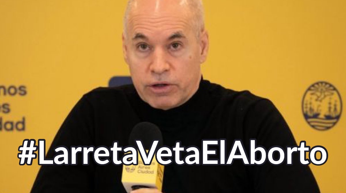 El aborto mata al inocente.
El aborto daña a la mujer.
El aborto beneficia al machista.
El aborto no encierra al violador.
El aborto perpetúa la violación.
El aborto no sana el trauma.
El aborto no saca de la pobreza.
El aborto no es un derecho.
#LarretaVetaElAborto