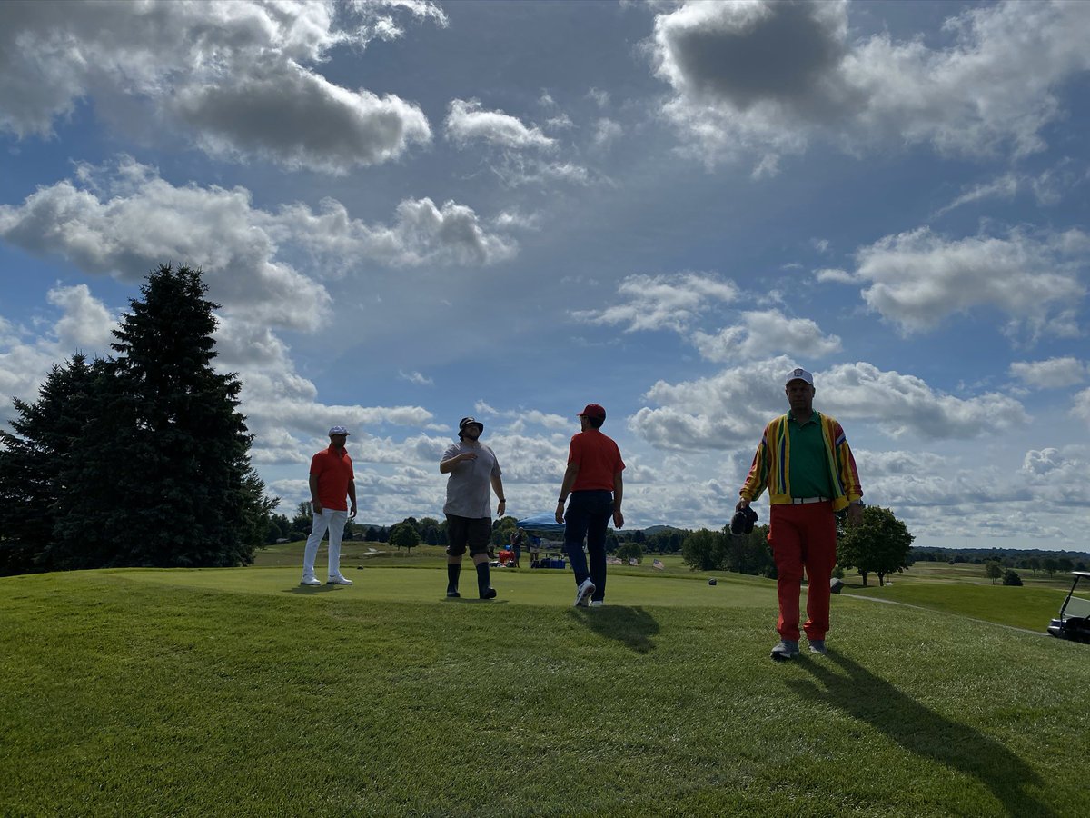WashCoWisco's tweet photo. The team at @GolfWCGC were joined by many new friends today for the @TheGameMKE #CaddyDay Tournament organized by @czabe. Thanks @kuhnj30, @SFordy4, @nbated, @DrewOlsonMKE, @Dario_Melendez, @OnAirJosh and others for the great day. See you next year! https://t.co/CSpxvhkA0l