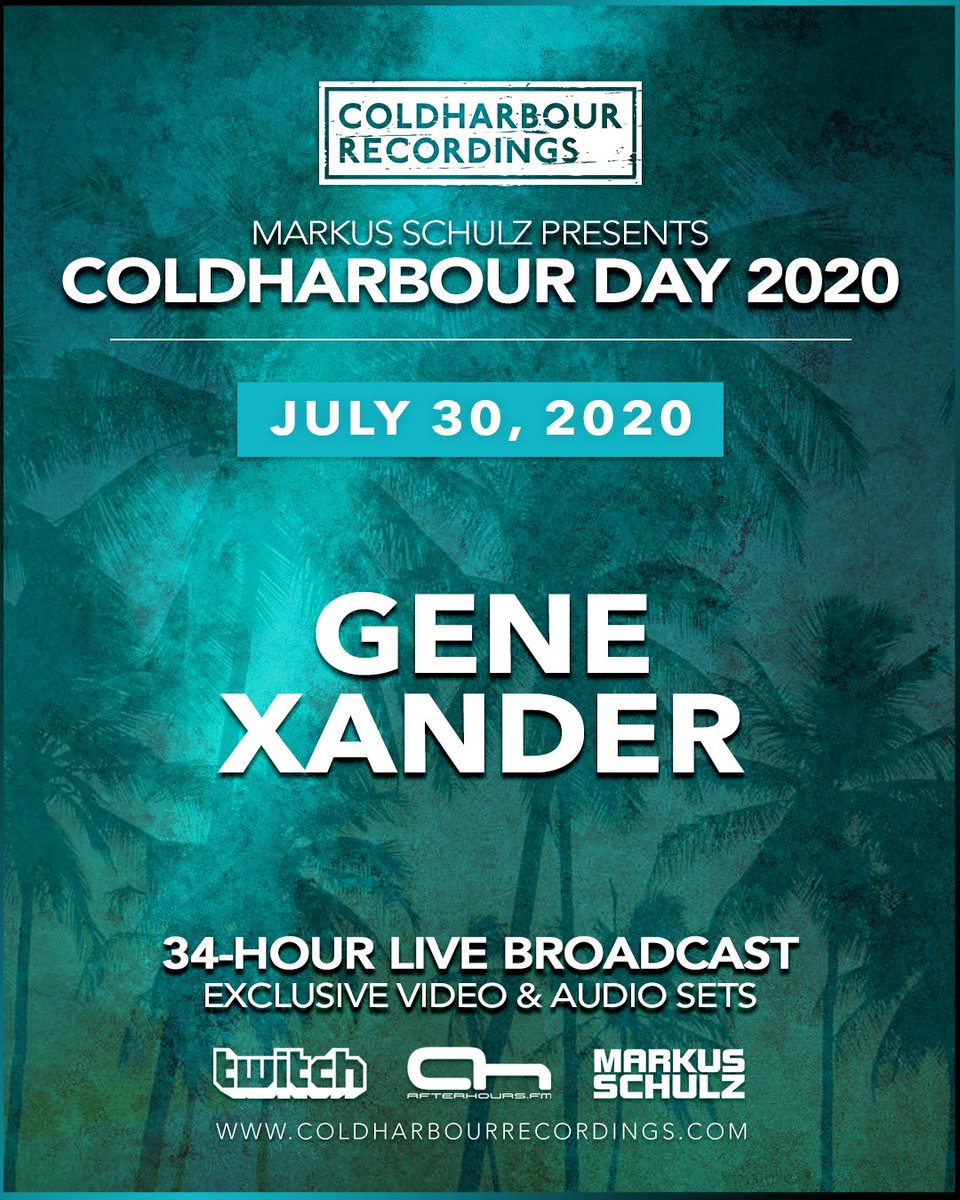 He made his debut on the label with the anthemic Toska. Now <a href="/GeneXanderMusic/">Gene Xander</a> showcases his talents for the next hour on #ColdharbourDay.

Live now at coldharbour.tv and ah.fm/player
