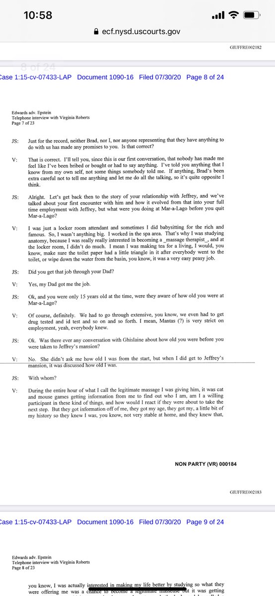 which she obtained because her FATHER WORKED THERE. She made tea and made sure the toilet paper was nice after folks used the restroom and restocked towels at the spa. Enough is enough with these people asserting Mar A Lago and POTUS were responsible. Stand by.