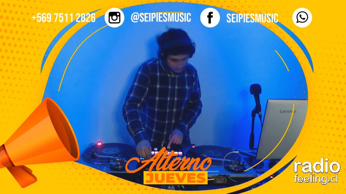 radiofeelingcl's tweet photo. Hacemos #JuevesAlterno con @seipiesmusic - Envía tu audio +569 7511 2826 https://t.co/rnxptIX34a vía @YouTube https://t.co/kNwPW7TGh1