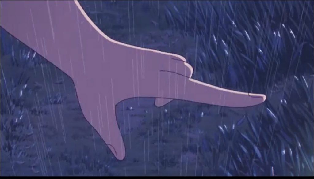 This equal division is reflected in the visuals, too.Precisely when the drums enter at the midway point we see the following (see images).Billie touches the ground and instantly the transformation occurs, new life begins blossoming.