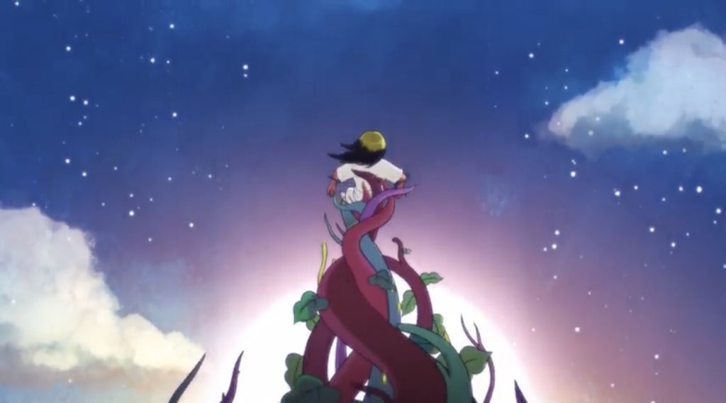 With acceptance of the past and hope for the future, Billie is entwined by potential in the form of new growth and maturation, and she ascends skyward, heavenward, toward progress and better days. The sky, as they say, is the limit.