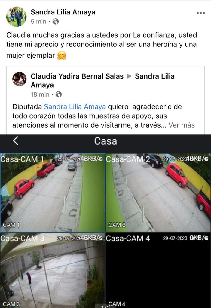 InforMas_'s tweet photo. La enfermera claudia quien fuera amenazada de muerte en días pasados, envía un mensaje de agradecimiento a la diputada @Sandra12Amaya, ya que recibió un equipo de cámaras de seguridad, lo cual le dará tranquilidad a ella y a su familia. https://t.co/ZiqoNy4XFA
