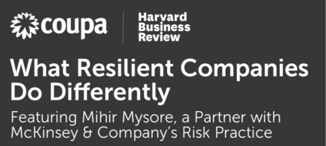 Siavash_Rad's tweet photo. McKinsey on What Resilient Companies Do Differently. #Resilience https://t.co/hIDA1telRU 
@McKinsey @Coupa #bsm https://t.co/bW4ob3s1Dv
