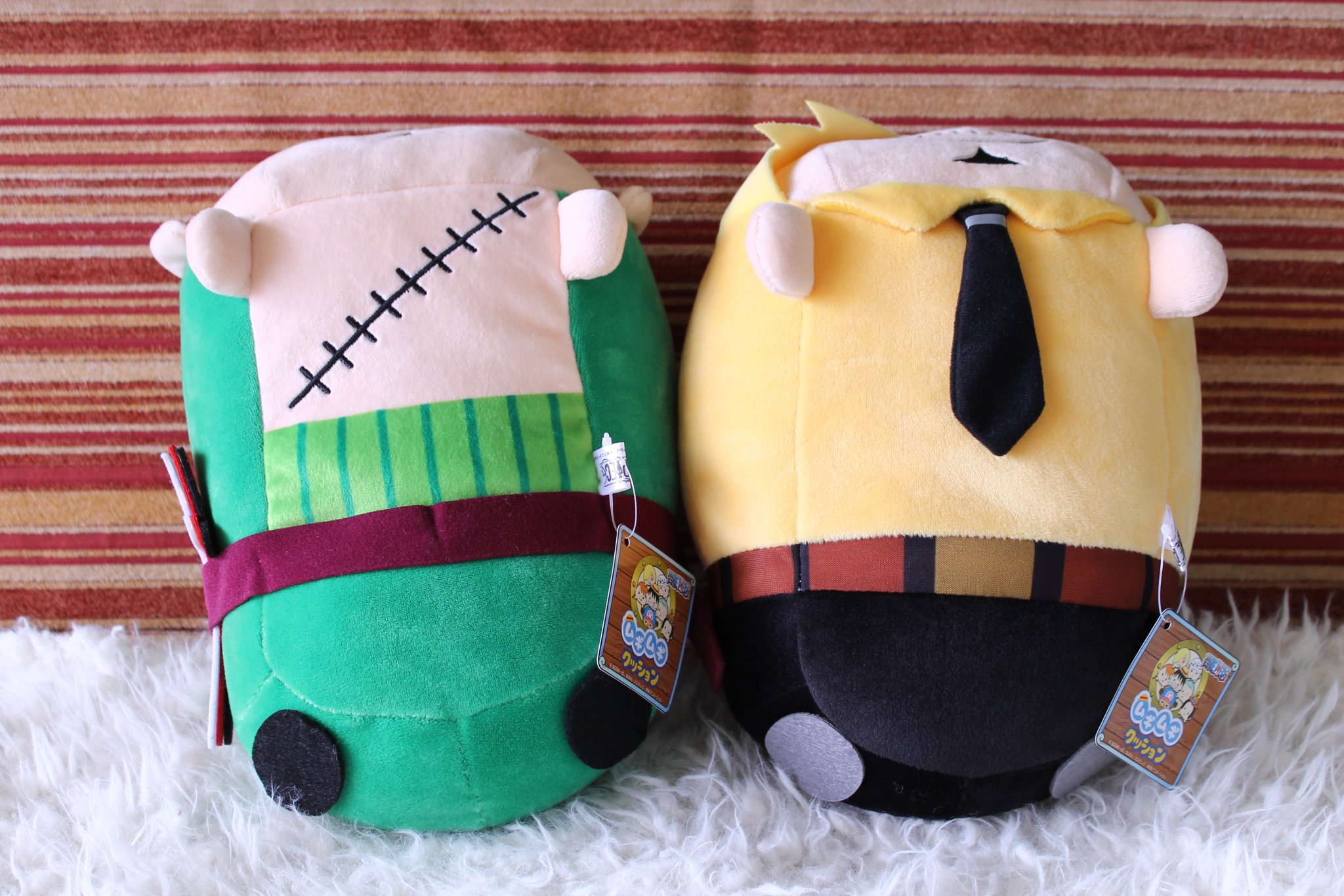 One Piece麦わらストア渋谷本店 おすすめ ムギムギクッション ゾロ サンジ 各1 800円 税 好評発売中 麦わらストア Onepiece