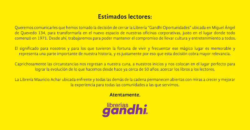 Librerías Gandhi tweet media