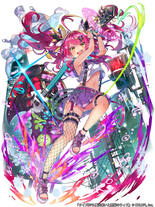 株式会社コロプラ様『クイズRPG 魔法使いと黒猫のウィズ』のイベント「FairyChord3 KnightSider」にて、前回に引き続き「ディギィ」を描かせて頂きました!よろしくお願いします!!❄️✨✨
#黒ウィズ  #黒猫のウィズ #フェアコ https://t.co/kMnirhVwfr 