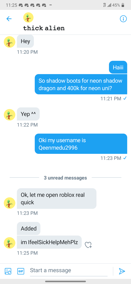 Ilovekitty_pop1's tweet photo. They have scammed me pit of my items , even tho proof they still scammed me . i wish i can have my items back . :"( im sorry but plz help i got proof they scammed me.
Im really sorry but i need help getting my diamonds and boots bavk
#royalhigh #scammers #royalhighdev https://t.co/k3xULypYuD
