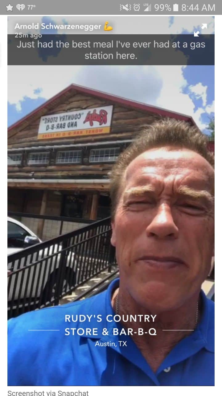 Happy Birthday Arnold  to the time he was at in Austin 